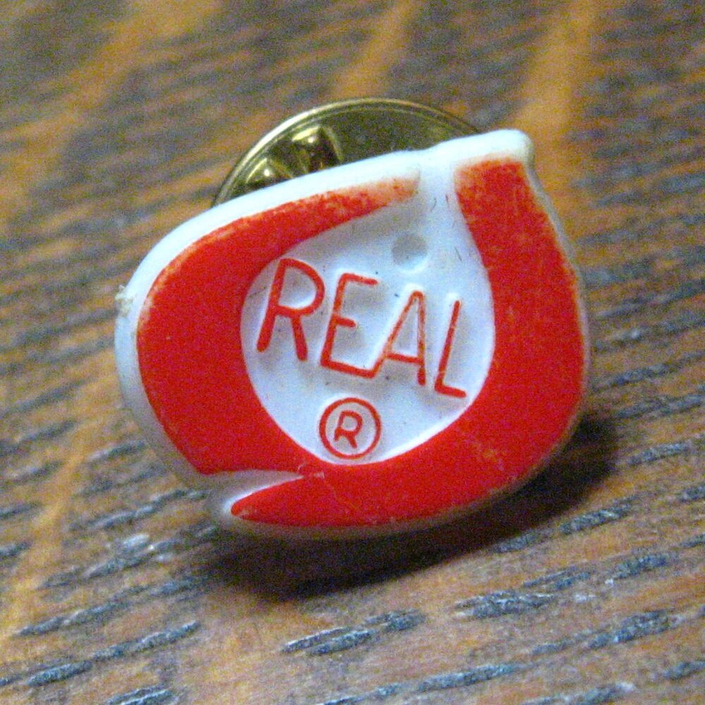 Real Dairy Logo Lapel Pin - Picture 1 of 4